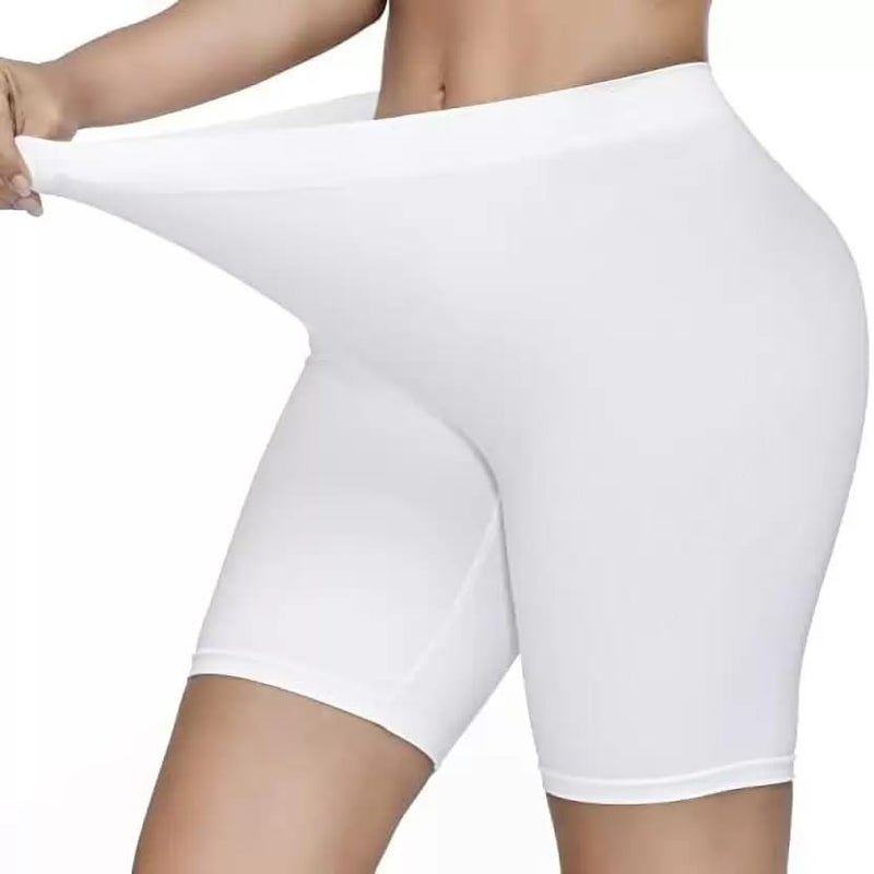Mysha Women's High Waist Seamless Cycling Shorts - 2 Pack (Black & White) - Image 4